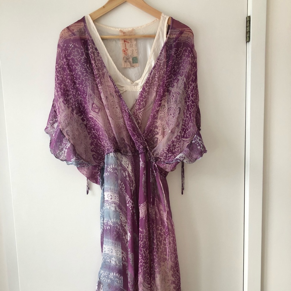 Rangoon 100% silk dress, size M